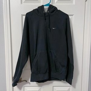 Nike Black Hoodie Sweatshirt - Large